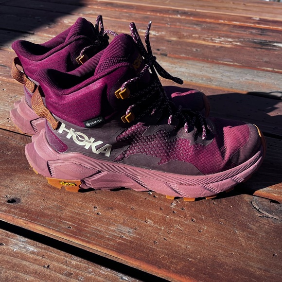 Women's Hoka Trail Code GTX, Hot Sauce/Earthenware, 8.5 B Medium - Picture 3 of 8